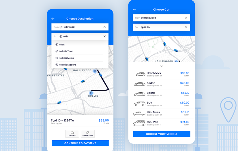 Taxi Booking App screenshot 1